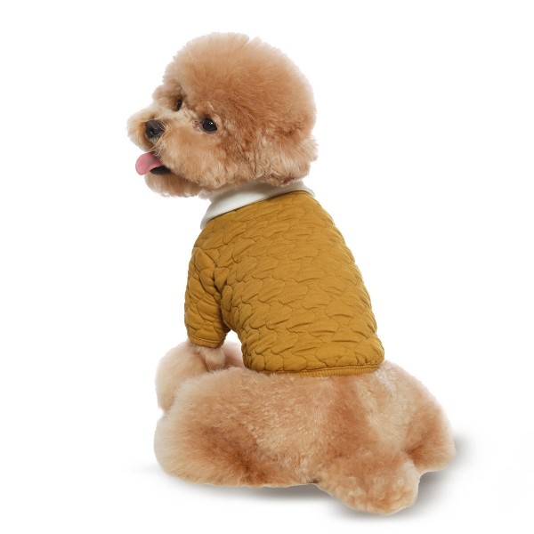 페오펫몰,그루밍독 반려동물 네추럴 누비 가디건 S-2XL, 3 colors