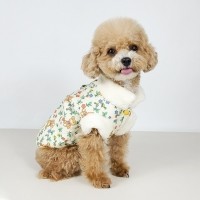 그루밍독 반려동물 부끄 곰 패딩 조끼 & 원피스 S-2XL, 1 colors