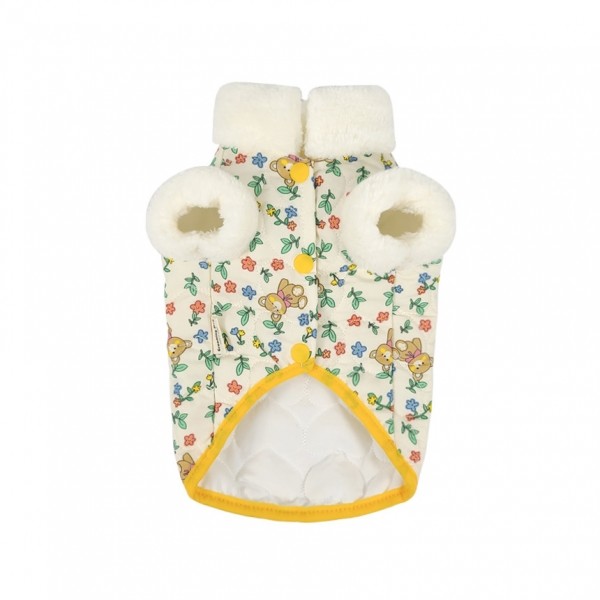 페오펫몰,그루밍독 반려동물 부끄 곰 패딩 조끼 & 원피스 S-2XL, 1 colors