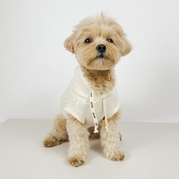 페오펫몰,그루밍독 반려동물 브리즈 니트 후드 티셔츠 S-2XL, 3 colors