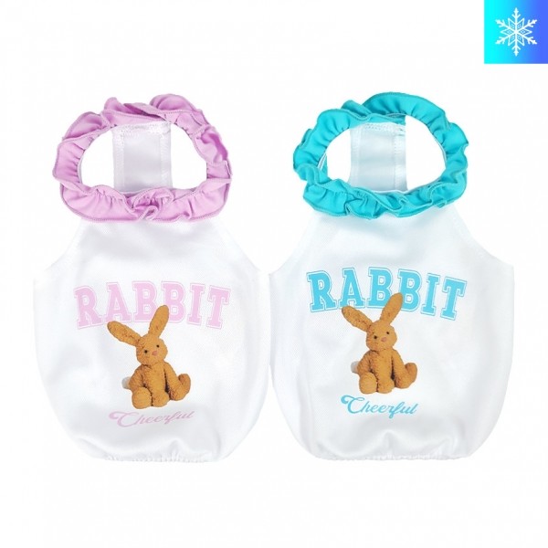페오펫몰,그루밍독 반려동물 래빗 홀터넥 쿨나시 쿨링 티셔츠 S-2XL, 2 colors