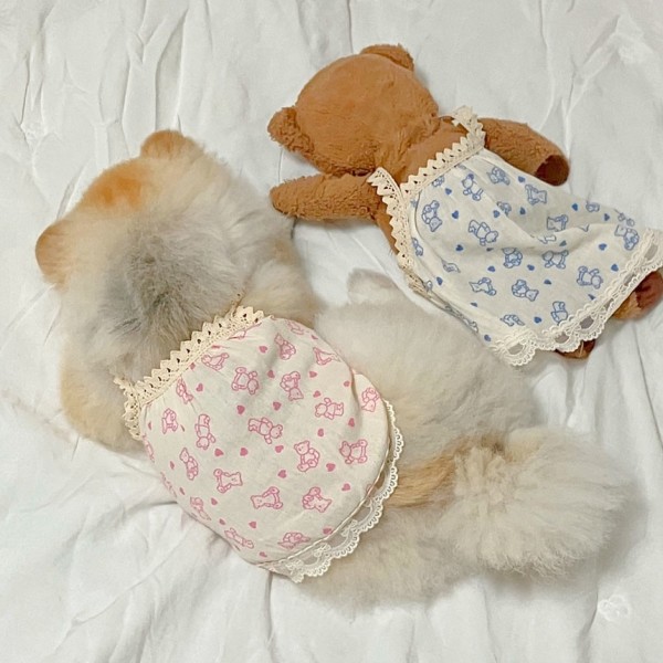 페오펫몰,그루밍독 파자마곰 원피스 S-2XL, 3 colors