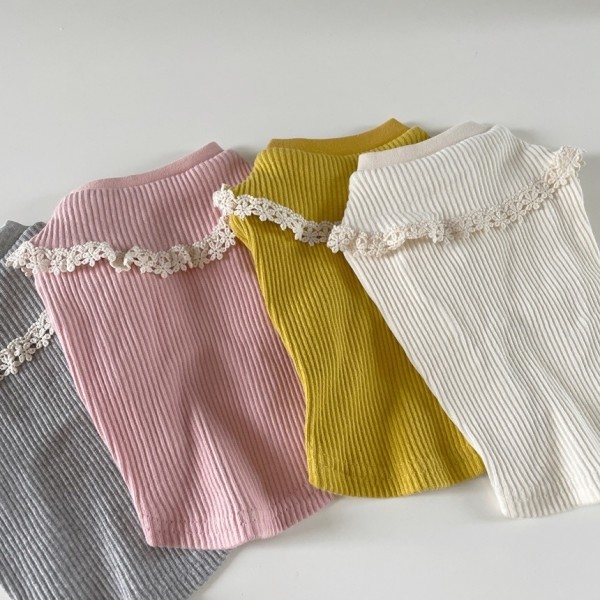 페오펫몰,[댕썸머특가] 그루밍독 반려동물 골지 레이스 티셔츠 S-2XL, 4 colors