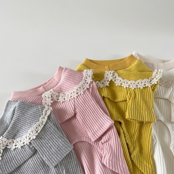 페오펫몰,[댕썸머특가] 그루밍독 반려동물 골지 레이스 티셔츠 S-2XL, 4 colors