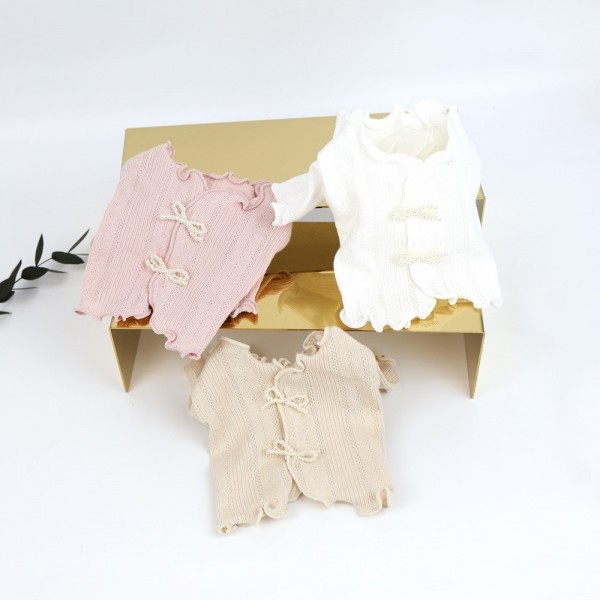 페오펫몰,그루밍독 반려동물 쁘리띠 리본 크롭티 가디건 스타일 XS-XL, 3colors
