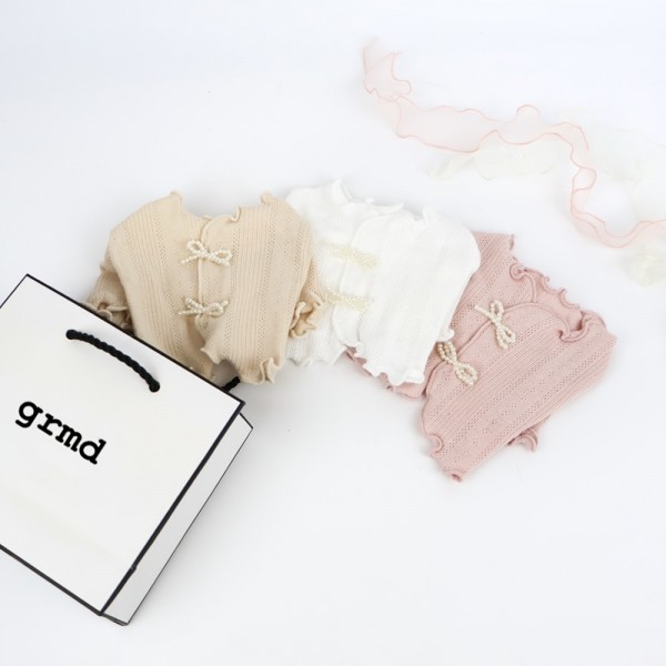 페오펫몰,그루밍독 반려동물 쁘리띠 리본 크롭티 가디건 스타일 XS-XL, 3colors