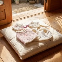 그루밍독 반려동물 명절한복 꽃댕이 배자조끼/케이프, 2colors