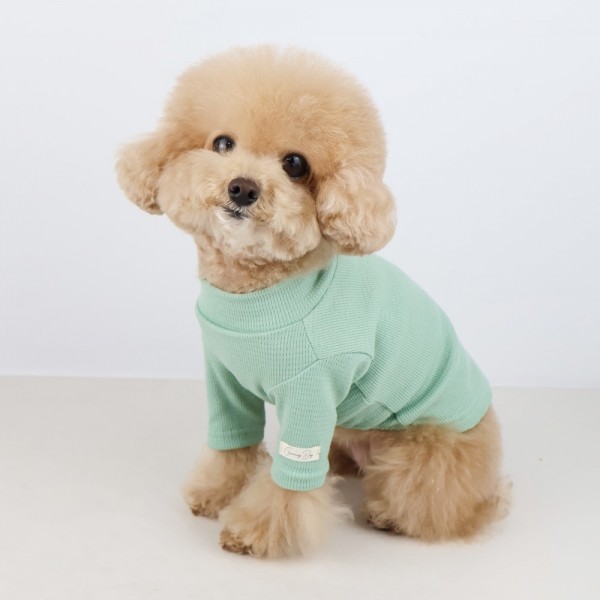그루밍독 반려동물 소프트와플 기본 티셔츠 S-2XL, 4colors
