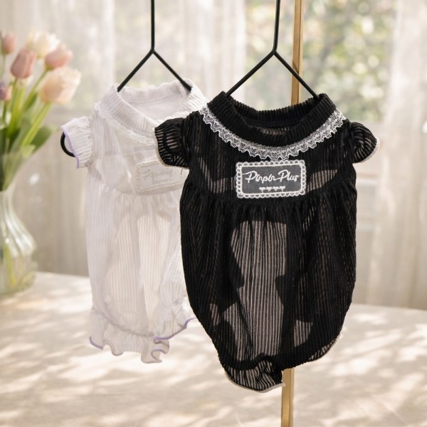 페오펫몰,반려동물 살랑 시스루 블라우스 봄패션 S-XL, 2colors