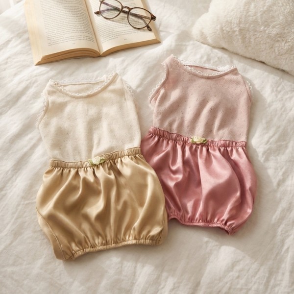 페오펫몰,반려동물 강아지 고양이 궁디팡팡 올인원 호박바지 S-XL, 2colors