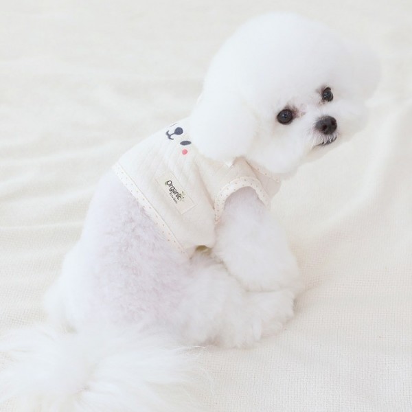 페오펫몰,[리토가토] 오가닉 베베 고미 크롭조끼 - 도트