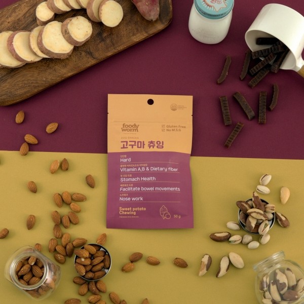 페오펫몰,[IMI] [5+1 증정행사]푸디웜 고구마 츄잉 50g