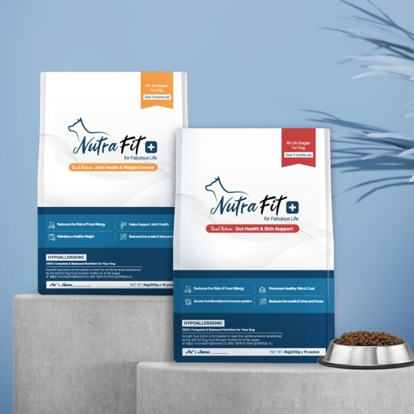 페오펫몰,뉴트라핏 듀얼액션 관절건강&체중관리 강아지 기능성 다이어트 가수분해 사료 3kg