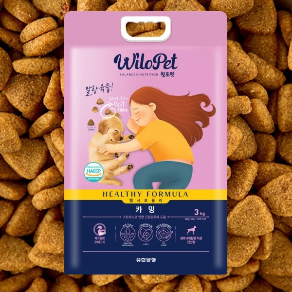 페오펫몰,윌로펫 헬시포뮬러 카밍 강아지 소프트사료 (1.2kg/3kg)