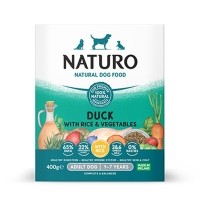 내추로 독 주식 트레이 오리 습식사료 400g