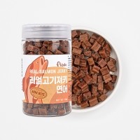 비갈로 리얼고기져키 연어 미니바이트 180g 노즈워크 훈련 간식