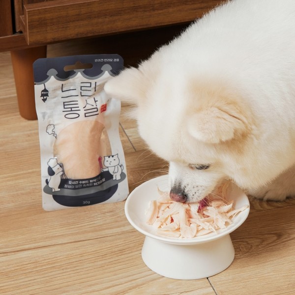 페오펫몰,페슬러 느린통살 닭가슴살 토핑 강아지 고양이 통살 간식 30g
