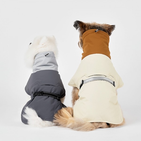 페오펫몰,[따스한특가] 페슬러 강아지 발열 히트패딩 아이보리