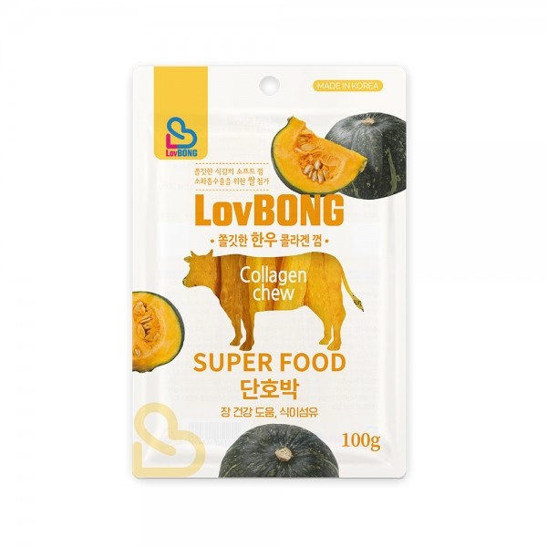 페오펫몰,[따스한특가] 쫄깃한 한우 콜라겐 말랑껌 단호박 100g
