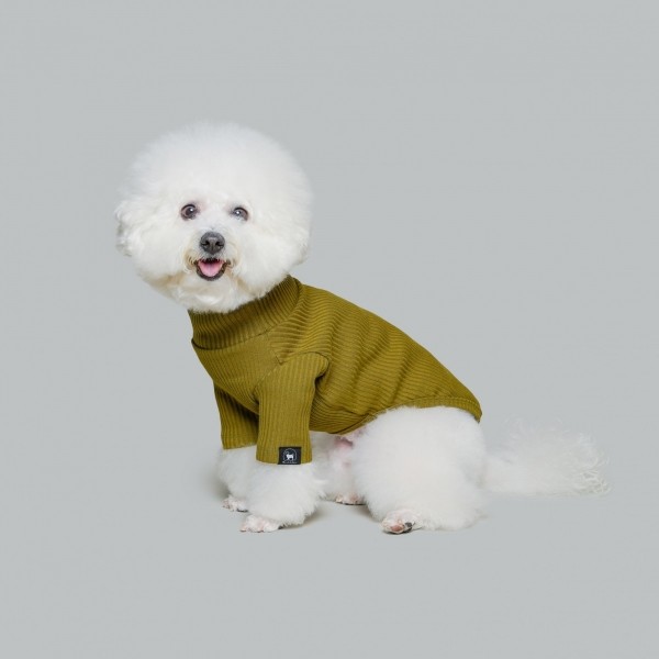 페오펫몰,베이직 터틀넥 올리브