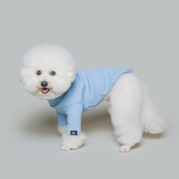 베이직 터틀넥 스카이블루