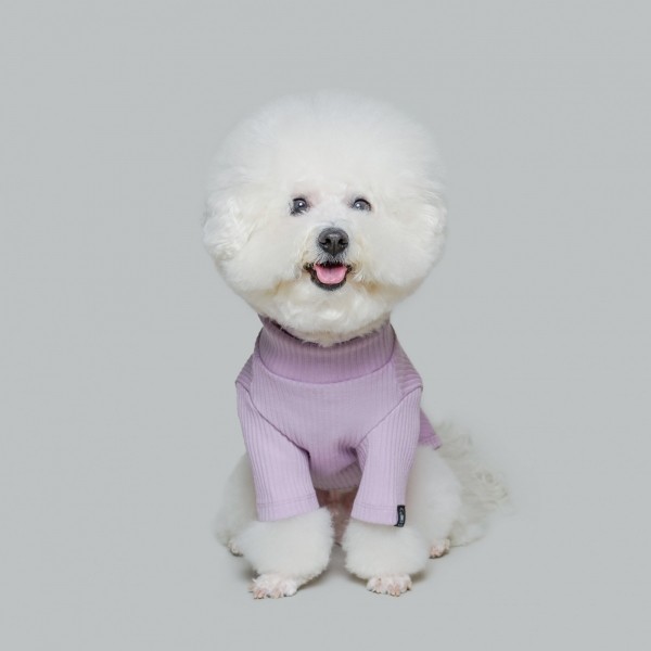 베이직 터틀넥 라벤더