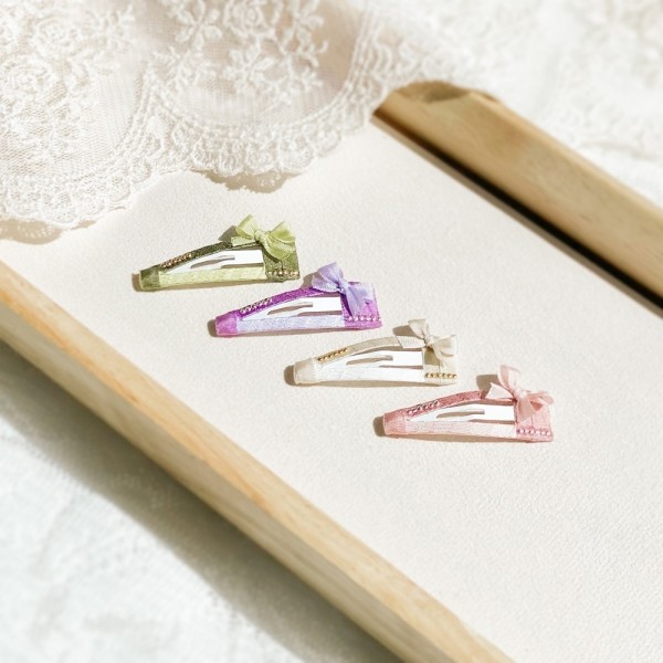 삼각 3cm 똑딱핀 심플 투톤 뮤즈방수핀 강아지 머리핀 미간핀