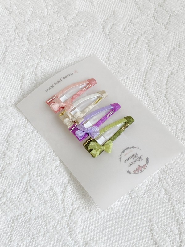 페오펫몰,삼각 3cm 똑딱핀 심플 투톤 뮤즈방수핀 강아지 머리핀 미간핀