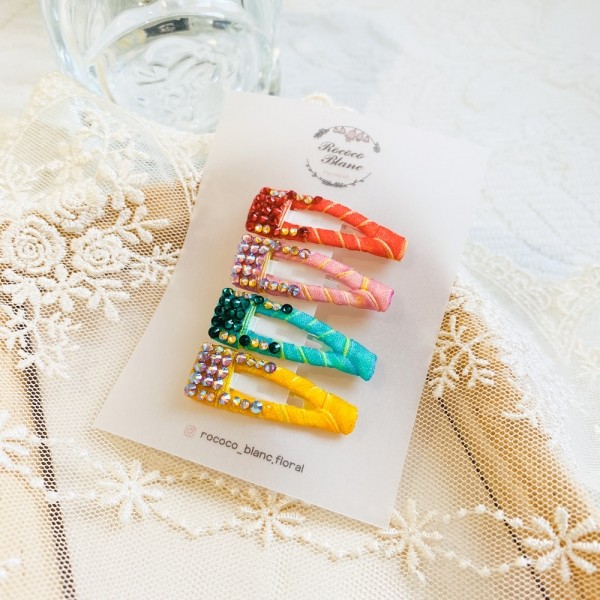 삼각 3cm 강아지 똑딱핀 루미에르봉봉 반려동물 여름 미간핀 방수핀