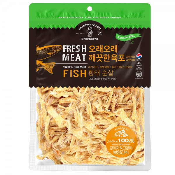 [오래오래프로젝트] 깨끗한육포 황태순살(120g)