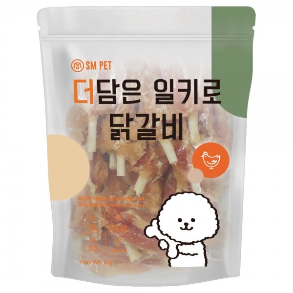 페오펫몰,더담은 일키로 강아지 대용량 간식 닭갈비