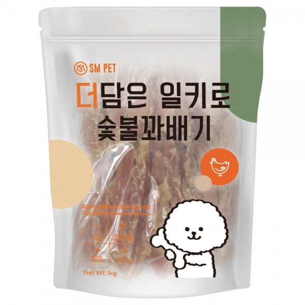 페오펫몰,더담은 일키로 강아지 대용량 간식 숯불꽈배기