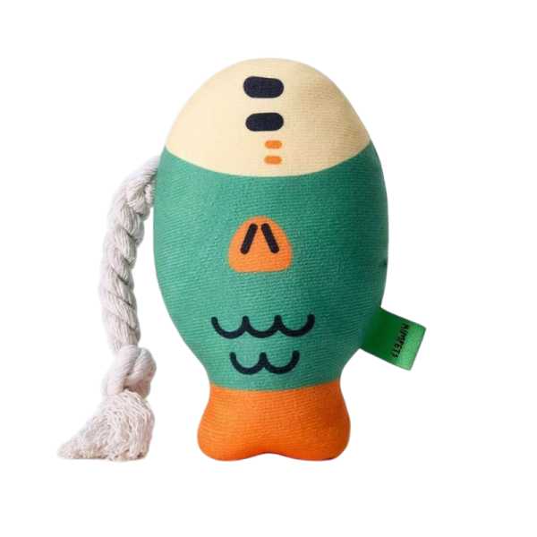 페오펫몰,냥슬아치 강아지 터그놀이 이갈이 붕어 장난감 삑삑이