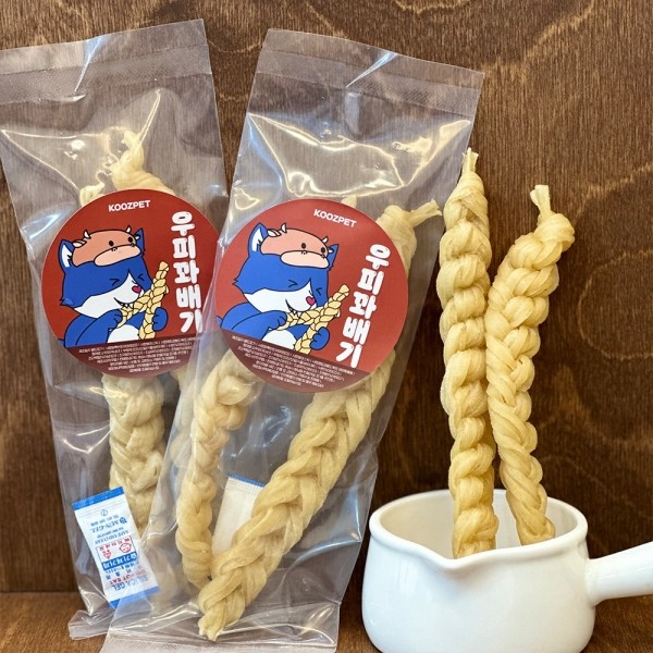 페오펫몰,쿠즈펫 오래먹는 수제 간식 세트 스타터 패키지 우피꽈배기 한우불리스틱 돈꽈배기 우족껌