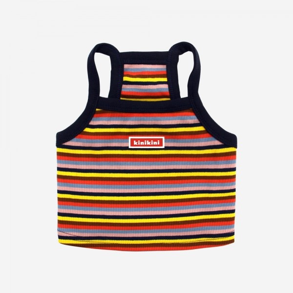 페오펫몰,[여름맞이특가] 키니키니 오리지널 스트라이프 크롭탑 (네이비)