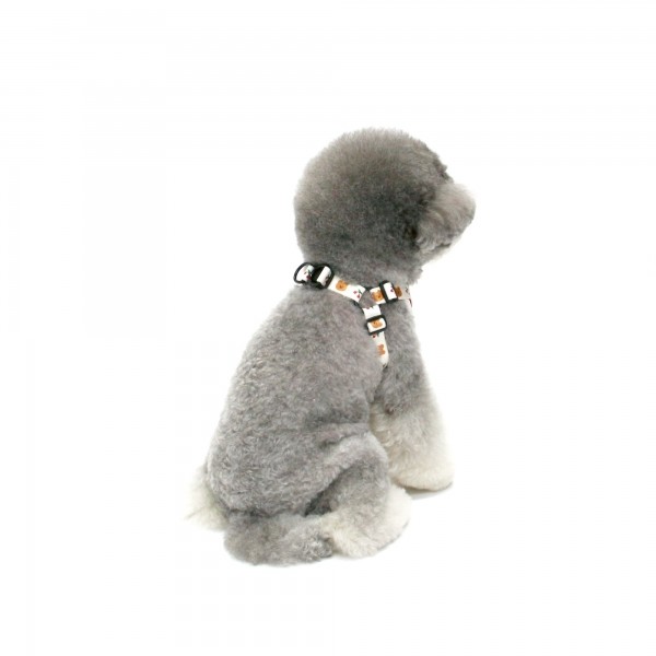 페오펫몰,[댕냥데이특가] DOT CHERRY BEAR MESH HARNESS-IVORY(메쉬하네스)