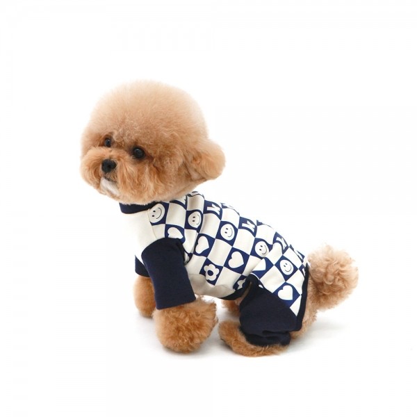 페오펫몰,KINI SMILE CHECK LOGO ALL IN OEN-NAVY(올인원)