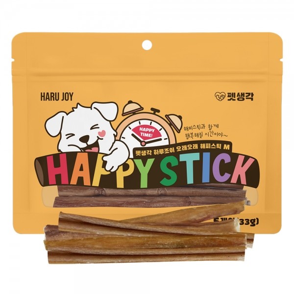 페오펫몰,펫생각 하루조이 해피스틱 강아지 간식 오래먹는 껌 (M, L)