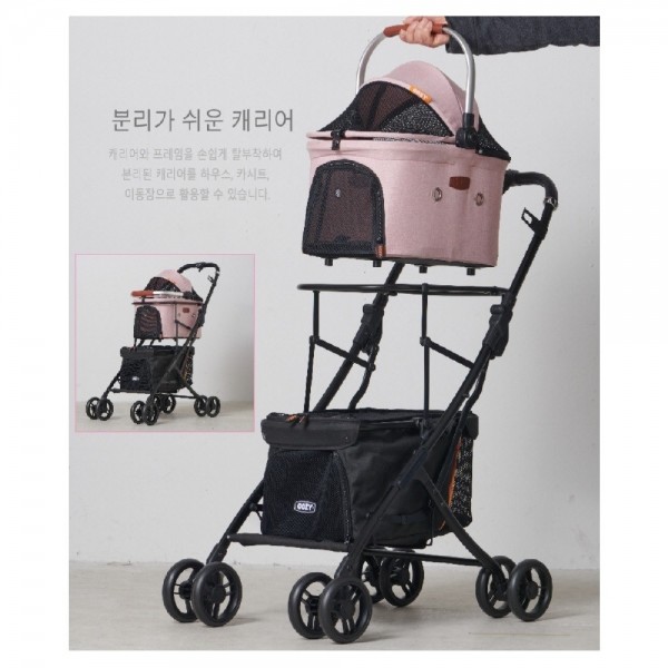 페오펫몰,페티코모 코지 트윈 반려동물 강아지유모차A2