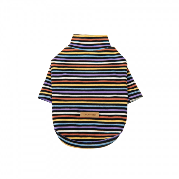 페오펫몰,코코넛즈 레트로 레인보우 폴라티 - 블랙