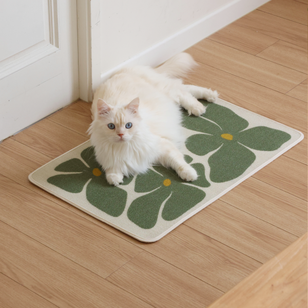 피도테일 아트 포스터 스크래쳐 매트 (초록꽃)