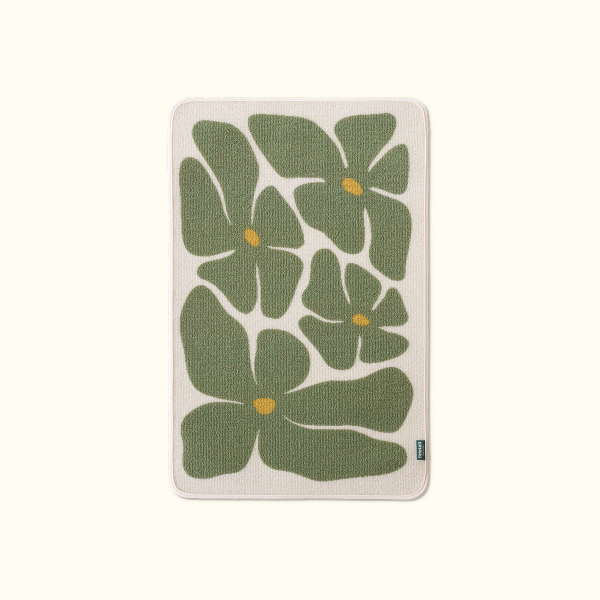 페오펫몰,피도테일 아트 포스터 스크래쳐 매트 (초록꽃)