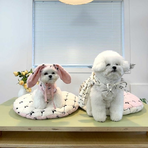 페오펫몰,디어아지 리본 조끼 겨울 봄 베스트 아우터