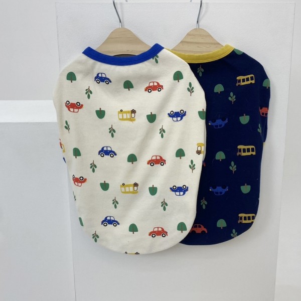 페오펫몰,해피댕댕 자동차티셔츠 (2color) 개구장이 강아지옷 XS - 2XL