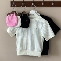 해피댕댕 꽈베기커플티 강아지 여름니트나시 커플룩 S-XL