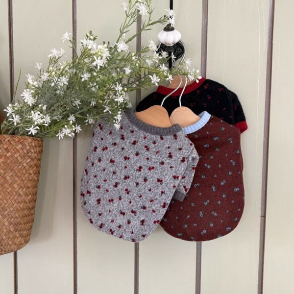 페오펫몰,해피댕댕 로즈가디건 / 강아지 간절기 아우터 S-XL