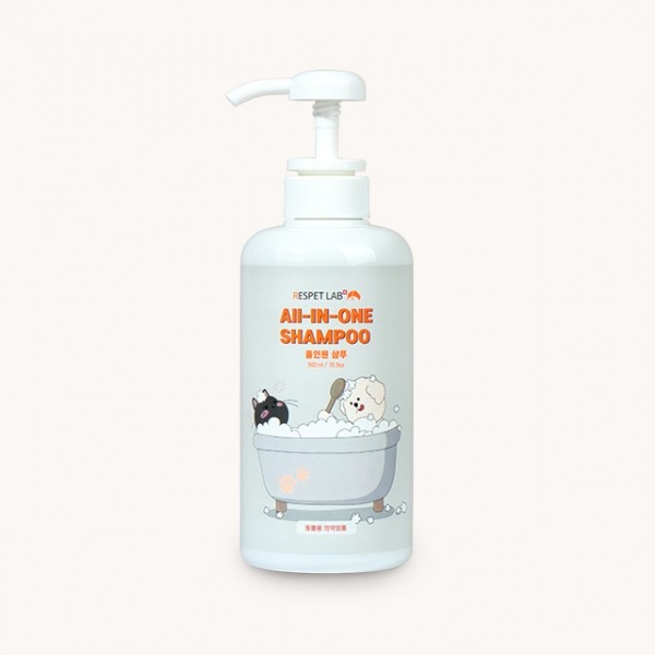 페오펫몰,리스펫랩 강아지 고양이 더 순한 저자극 올인원 샴푸 500ml