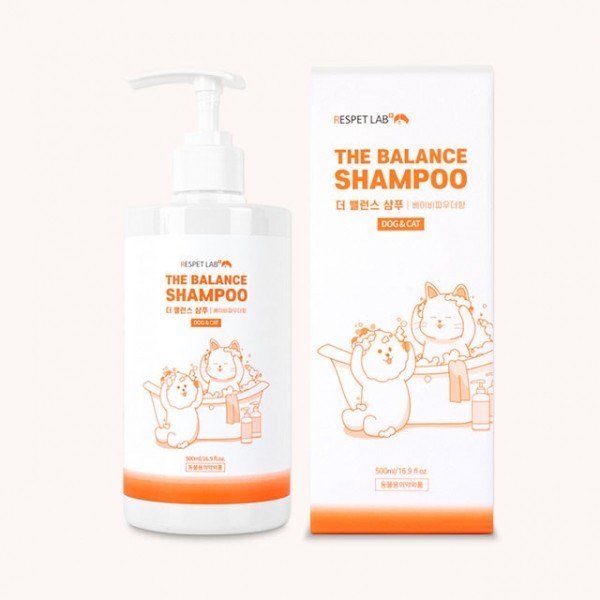 페오펫몰,리스펫랩 강아지 고양이 더 순한 저자극 더 밸런스 샴푸 500ml