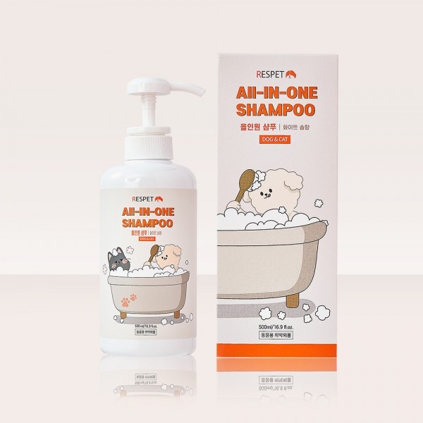 페오펫몰,리스펫랩 강아지 고양이 더 순한 저자극 올인원 샴푸 500ml