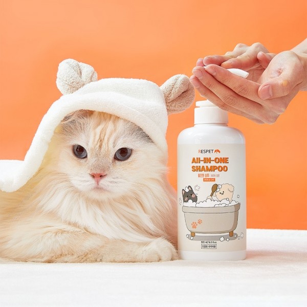페오펫몰,리스펫랩 강아지 고양이 더 순한 저자극 올인원 샴푸 500ml